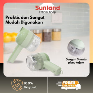 Sunland Blender Chopper Stainless Steel Penggiling Daging Bumbu Sayur Buah Food Processor CHP01