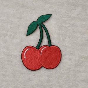 อาร์ม ตัวรีด ตัวรีดติดเสื้อ อาร์มติดเสื้อ ลาย Cherry Iron on Patch เชอรี่ สติ๊กเกอร์ Sticker ตีนตุ๊กแก DIY