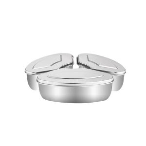 Mangkok Kotak Kukus Panci / Wadah Kukus Makanan Stainless Steel
