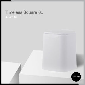 🌟SG INSTOCK🌟 Japanese Trash Bin with Lid & Inner Bin / Minimalistic Nordic Rubbish Bin / Push To Open / 3 Colors Available / Fast Delivery / Instock Singapore LIVINBASIC™