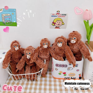 YAFEN 1PC Soft Stuffed Doll Plush Toy Lovely Gorilla Orangutans Monkey Cute Animal Pendant Key Ring Girl Boy Birthday Christmas Gift