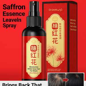 Saffron Polygonum Multiflorum Black Hair Spray Natural White Hair Black Spray No Wash Anti Hair Loss Spray Gentle Hair Root Nourishing Liquid