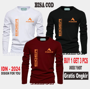 ( BAHAN TEBAL ) BUY 1 OR 3 PCS RIZMON DISTRO Kaos Distro Pria Kaos 30s Premium Panjang G E R Kirka Orange