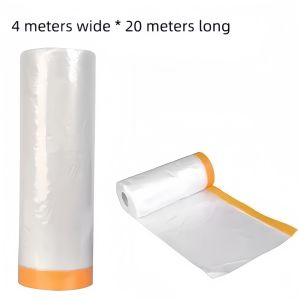 20M To Protect The Furniture Dust Cover/Waterproof Bed Sofa Dust Cover/House Paint Masking Film/Multi-purpose Masking Film/Portable Protect Cover Plastic Film Construction Film.