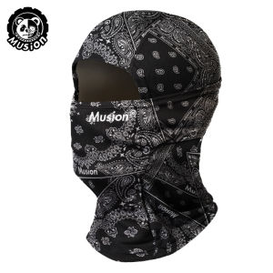 Musion Original Balaclava Xe Máy Mặt Nạ Toàn Mặt Thời Trang Paisley In Mặt Nạ Bandana Headband Khăn Quàng Cổ Thể Thao Ngoài Trời Cưỡi Xe