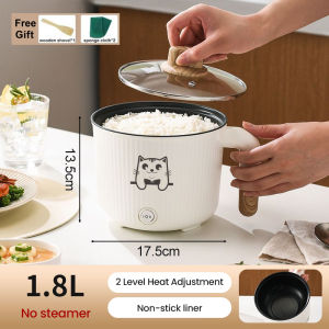 6L Electric Cooker 1000W Multifunctional Electric Pot Rice Cooker with Steamer Non Stick Hot Pot Electric Frying Pan