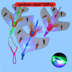 5Pcs LED Light Catapult Airplane Launcher DIY Sling Glider Plane Toys Lootbag Filler / Paninda