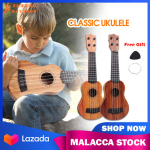 Kids Ukulele Mini Guitar For Beginners Kid Gift Toy Adjustable Soprano 4 Strings Hawaiian Music Instrument Wood Ukulele