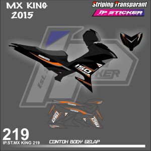 MX KING 150 2015 (COD) STIKER STRIPING MOTOR YAMAHA MX KING HOLOGRAM DAN TRANSPARAN KODE 219