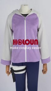 HOLOUN Anime Hyuga Hinata Cosplay Costume Wig Tracksuit Pants Fish Net Top Leg Pouch Cos Convention Daily Wear Gift2026