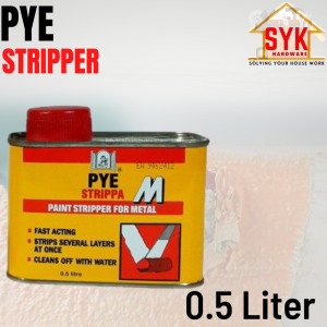 SYK PYE STRIPPER Paint Remover Paint Stripper for Metal Surfaces Penanggal Peluntur Cat Pada Logam Dinding 500ml 1L 3.5L