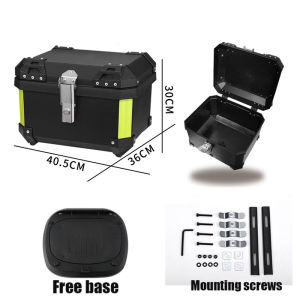 Motor Top Box Motorcycle Box 36L Motorcycle With Base Plate Top Box For Motorcycle Suitable All Models With Shelves