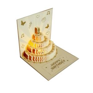 Festival 3D Birthday with Integrated Lights and Sound Musical Greeting Birthday Party Supplies for Parties