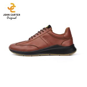 John Carter Sparta Sepatu Sneakers Pria Kulit Sapi Sepatu Sport Kets Pria Dewasa Keren Terbaru Kekinian