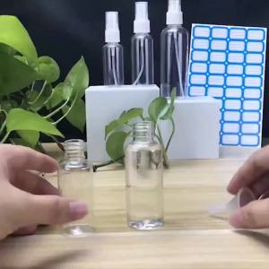 Chai xịt cồn chai xịt khử trùng chai có thể nạp lại chai xịt nhỏ phun sương mịn chai xịt nước hoa chai nhựa phễu xịt