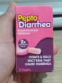 Pepto Diarrhea Bismuth Subsalicylate, Anti-Diarrhea, Kills Bacteria to Relieve Diarrhea, 12 caplets. 