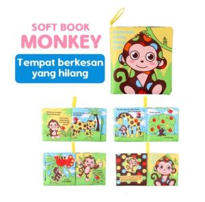 Buku Edukasi / Buku Dengan Bahan Kain Halus / Mainan Buku Kain Buku Cerita Bayi MA-05