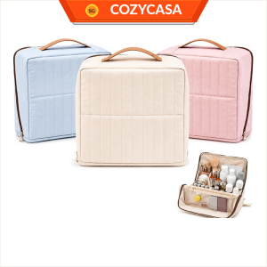 【CozyCasa】 Upright Travel Cosmetic Bag Large Capacity Makeup Organizer Toiletry Case Luggage Sleeve Portable Vanity