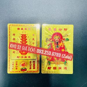 Combo 100 Lá Kim Bài Quan Âm Bồ Tát Bình An