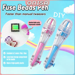 Onisa Melty Beads Pen Portable DIY Craft Fuse Beads Picker Tool Blue & Pink Diy Handmade Tool
