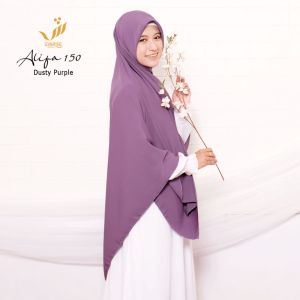 Alifa 150 | Jilbab Hijab Segi Empat Syari Panjang Lebar Jumbo Tebal Polos Murah Wolfis Premium
