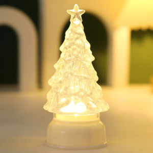 Crystal Christmas Candles LED Flicker Light Flameless Night Lamp Halloween/Wedding/Party/Xams Decor