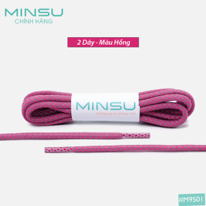 Dây Giày Phản Quang Tròn Chính Hãng MINSU Cao Cấp M9501 Dây Giày Thể Thao Shoelaces Bản Tròn Chuyên Dùng Cho yz350 500 700 Yeezy