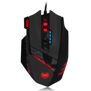 ZELOTES C-12 12 Programmable Buttons Optical Gaming Mouse USB Wired 4 Gears 4000DPI Adjustable Colorful Backlight Mice