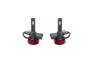 ERMETIQ F4X Series 2PCS LED Car Headlight Yellow Light | Gun Color Housing