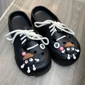 Sandal Baim Wanita Dewasa Kodok Sandal Permata Wedge Platform EVA Classic Bae Clog