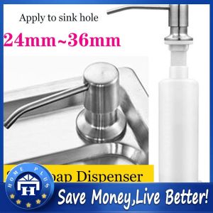 【Local delivery】 300ml Kitchen Sink Soap Dispenser Plastic Built in Lotion Pump Plastic Bottle for Kitchen Liquid Soap Kitchen Soap Dispenser-Silver