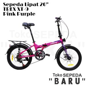 TB - Sepeda Lipat TREX XT-9 DB GRATIS FRONTBLOCK