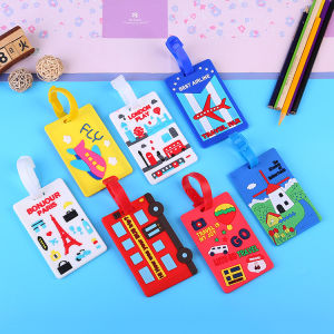 Mexin ป้ายห้อยกระเป๋า PVC ป้ายติดกระเป๋าเดินทาง แท็กกระเป๋าเครื่องบิน luggage tag