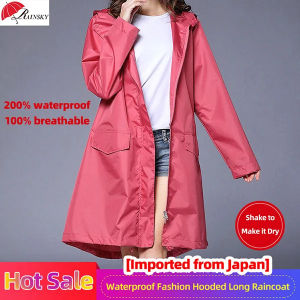 vivistyle Stylish and Functional Windbreaker Raincoat for Ladies - Exported to Japan
