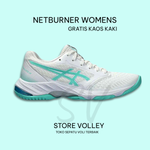 Store Volley - Sepatu Voli Cewek Terlaris Size 36 37 38 39 40 Biru Pink Sneakers Volly Badminton Wanita Terbaru 2025 Bisa Berdecit Gratis Kaos Kaki