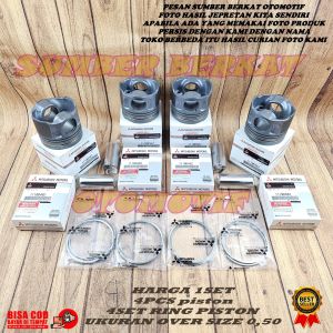 PISTON SEHER + RING SEHER PISTON SIZE 0.50 MITSUBISHI TRITON ALL NEW KL1T 4N15 TIPE GLS