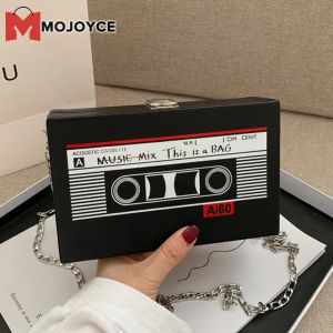 Nữ mojoyce Nhỏ Gọn Đeo Chéo Túi ví cầm tay chất liệu da PU đài phát thanh hình dạng cho cô gái tuổi teen và nữ buổi tối và sử dụng bình thường