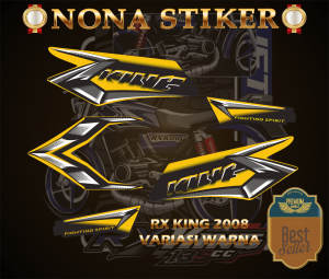STIKER STRIPING DECAL RX KING TH 2008 VARIASI