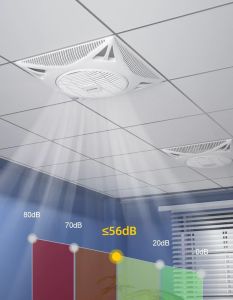 Ceiling Fan Heavy Duty 60*60cm Embedded Electric Fan Inverter Wall Fan Strong Wind Cooling Fan For H