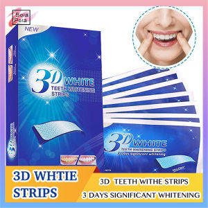 Sola_Pola 3D Gel Teeth Whitening Strips White Tooth Bleaching Dental Kit Oral Hygiene Care Strip Stains Remover Stickers