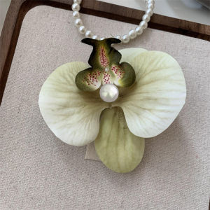 YAFEN Orchid Hair Clip For Woman Artificial Flower Hairpins Cute Wedding Party Side Clip Hair Accessories Gifts