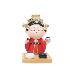 TAQ57 Ancient Clothing Ancient Style Phone Stand Aesthetic Resin Chinese Style Mobile Phone Holder Phone Tablet Bracket Ins Cartoon Girl Desk Lazy Bracket Smart Phone Display