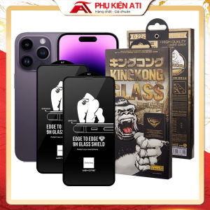 Cường lực kingkong iphone 17 pro max 16 pro max 15 pro max 14 Pro max 12 pro max 7 8 Plus xs xsmax xr 11 13 promax  full màn 3D trơn bóng
