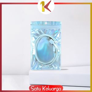 SK-C1104 Plastik Klip Hologram Flat Packaging Bungkus Makanan Bumbu Plastik / Ziplock Hologram Foil