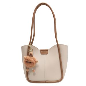 IELGY Ladies Korean Version Retro Large Capacity Class Commuter Shoulder Bag Fashion Tote Bag