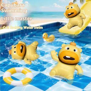Vui vẻ nước bơi capybara đồ chơi cho trẻ em tắm Thời gian chơi và hưởng thụ