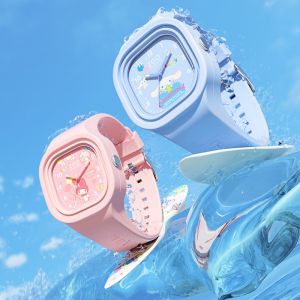 Sanrio Kuromi Cinnamoroll My Melody Pochacco Cartoon Anime Pointer Quartz Watch for Male and Female Students Ins Style Gift