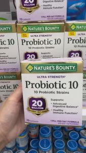Viên Uống Men Tiêu Hóa Natures Bounty Ultra Strength Probiotic 70 viên - 💜Probiotics không chỉ hỗ trợ cân bằng vi sinh vật đường ruột khỏe mạnh mà còn hỗ trợ quá trình tiêu hóa của cơ thể và đóng góp vào chức năng miễn dịch.