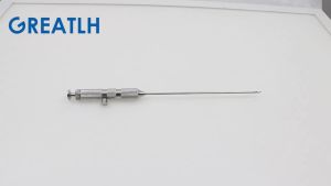 GREATLH Stainless Steel Puncture Suture Needle Automatic Thread Piercing Needle Plastic Laparoscopic Instrument