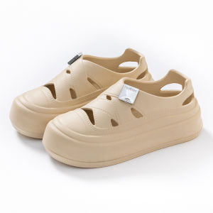 [Free Shipping] Womens thick-soled clogs for summer outdoor wear EVA non-slip breathable beach sandals